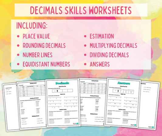Decimals Skills Worksheets