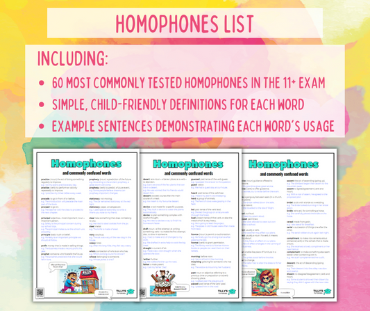 Homophones List