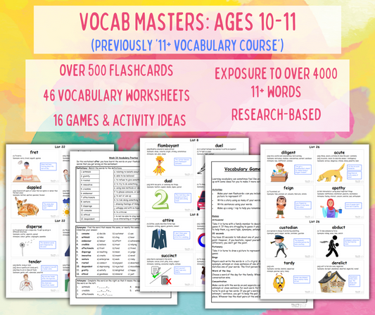 Vocab Masters: Ages 10-11